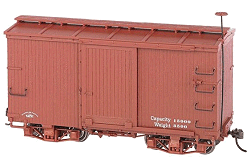 On30 Spectrum Shorty Boxcar, unlettered. Click for bigger picture.